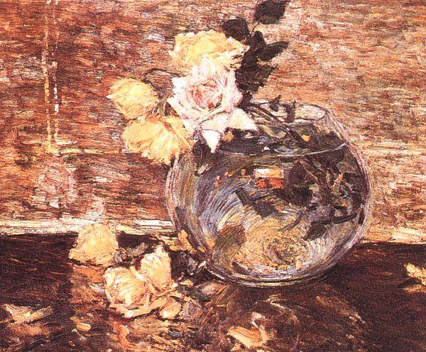 Childe Hassam Vase of Roses